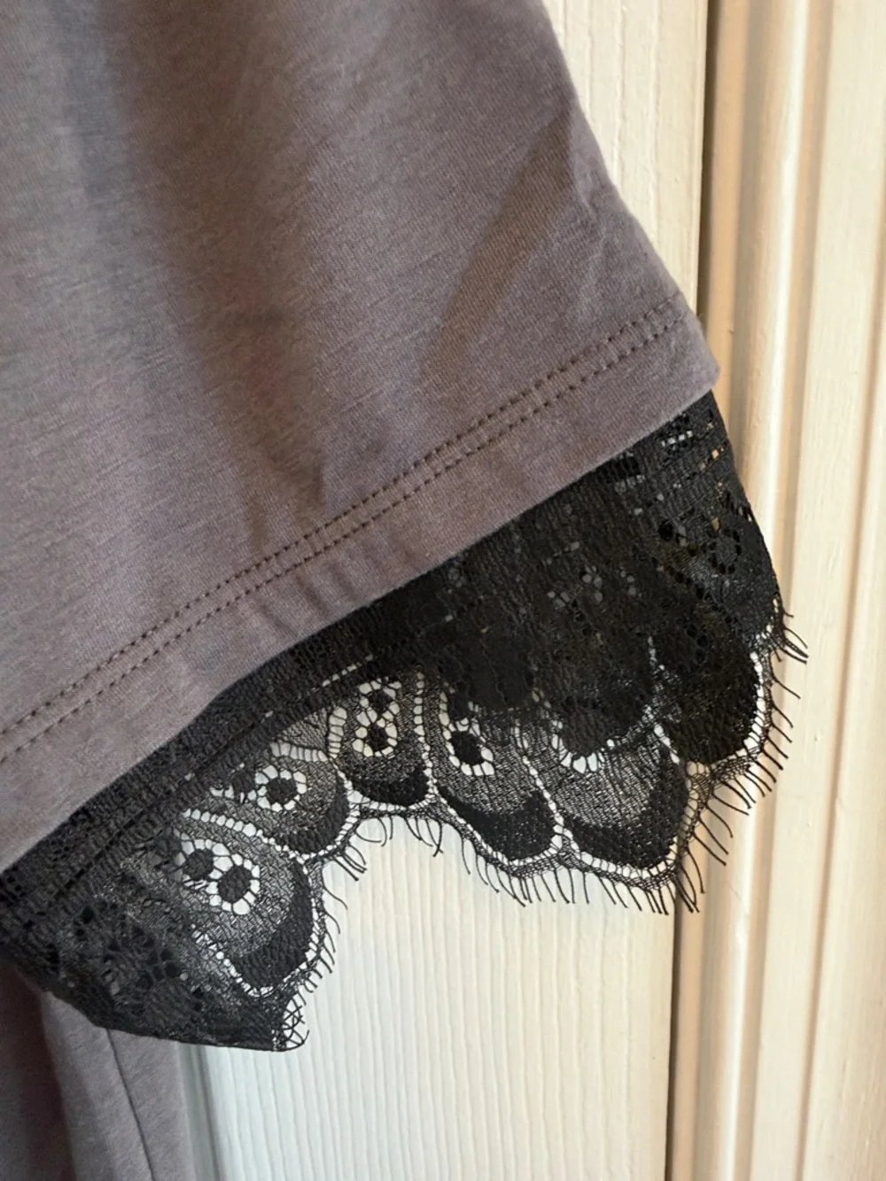 Awake 1979 Lace Accent T-Shirt Dress Sz M - Picture 3 of 5